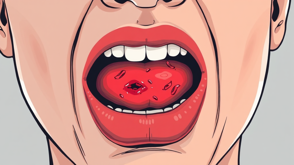 구내염, 대체 뭘까요? (illustration 스타일)