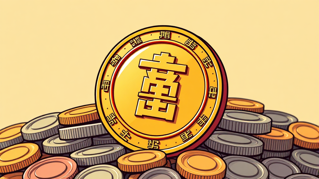 원화 스테이블 코인 개념 (cartoon 스타일)