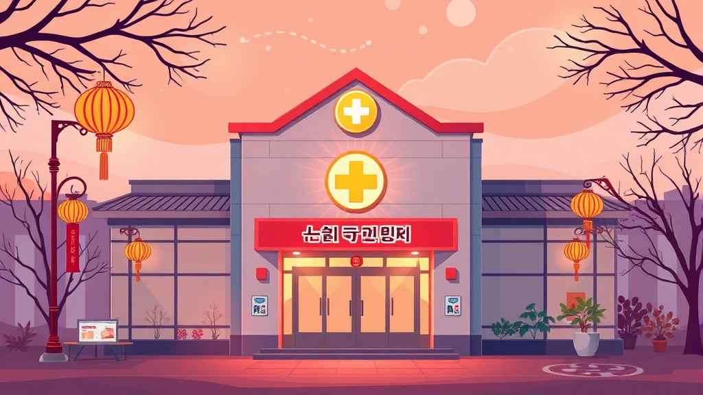 문 여는 병원 확인법 (illustration 스타일)