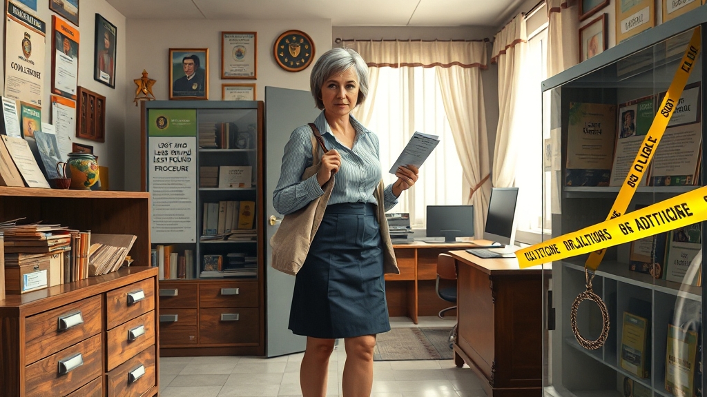 분실물 신고 절차 (realistic 스타일)