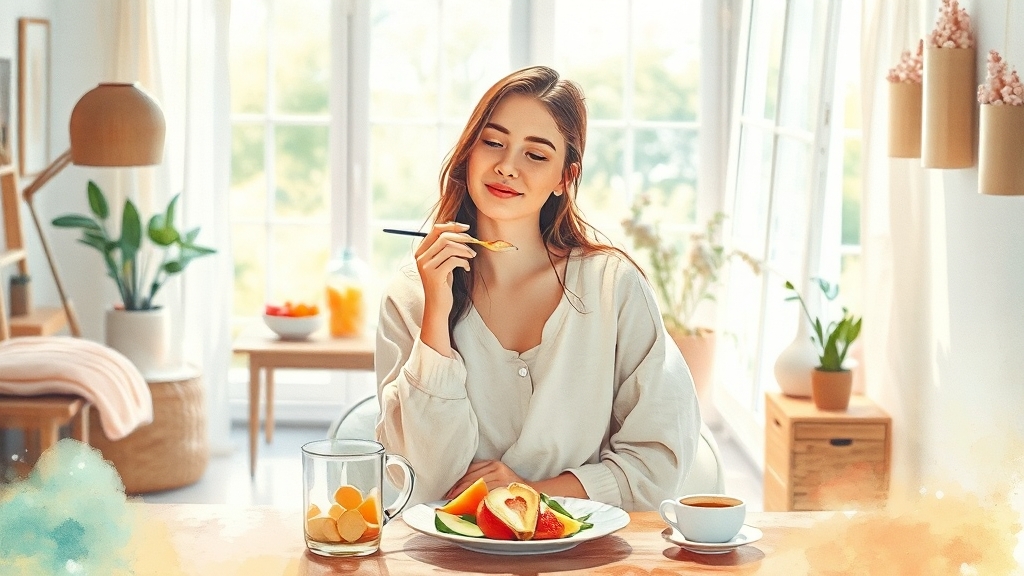 급체 예방 생활 습관 (watercolor 스타일)