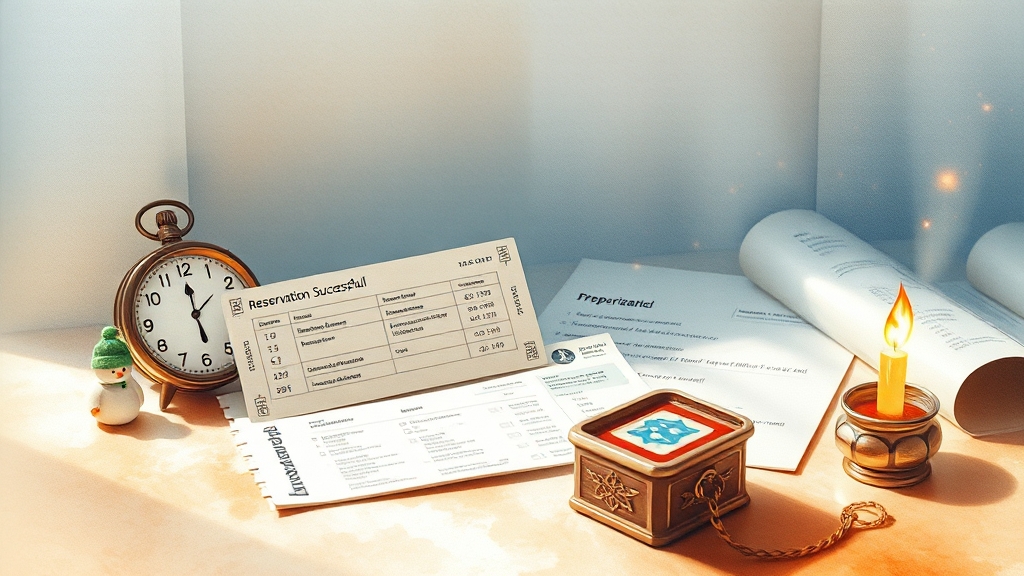 예매 전 필수 체크리스트 (watercolor 스타일)