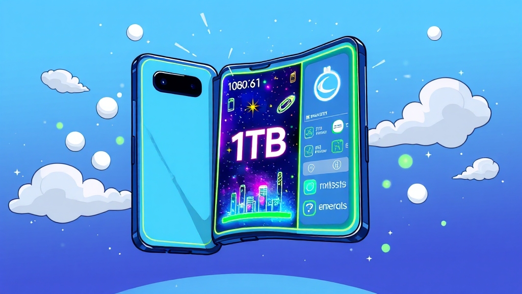 배터리, 스토리지 및 색상 옵션 (cartoon 스타일)