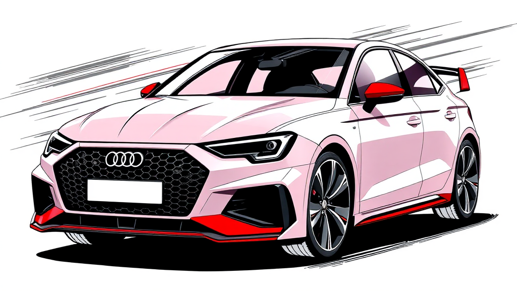 RS3 주행 성능: 일상 (illustration 스타일)