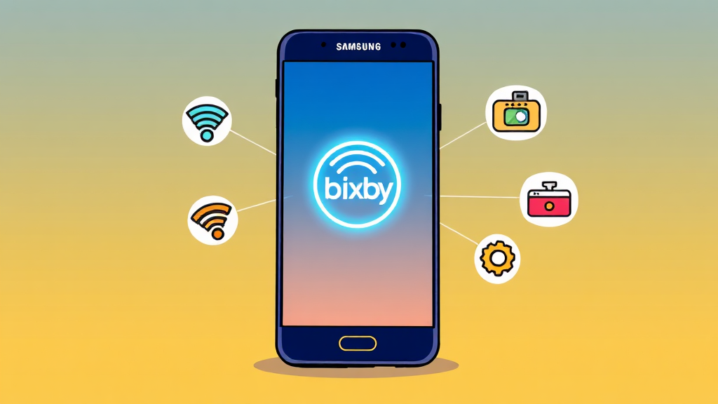 빅스비 루틴: 나만의 스마트한 자동화 설정 (cartoon 스타일)