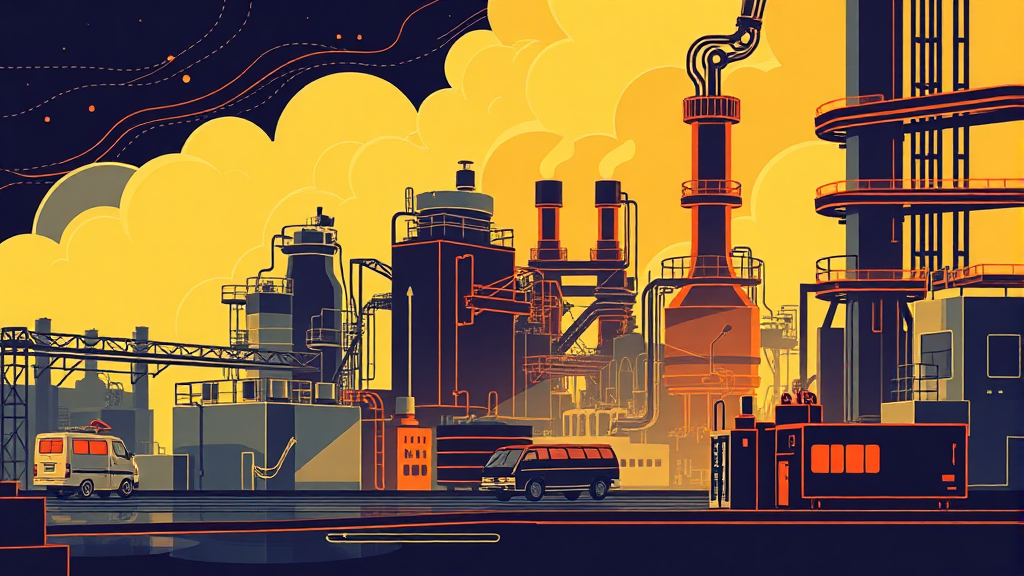 파운드리 산업의 성장 배경과 미래 전망 (illustration 스타일)