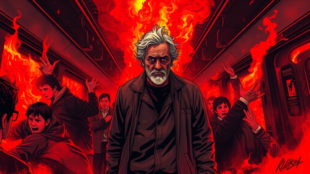 범인의 정체와 범행 동기 (illustration 스타일)