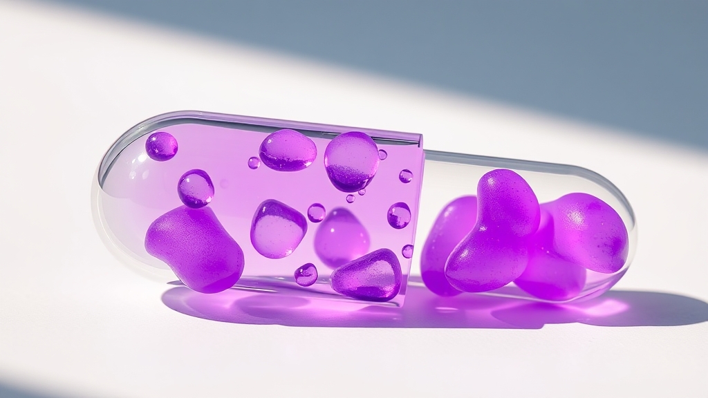 미스틱 퍼플 향과 맛 분석 (realistic 스타일)