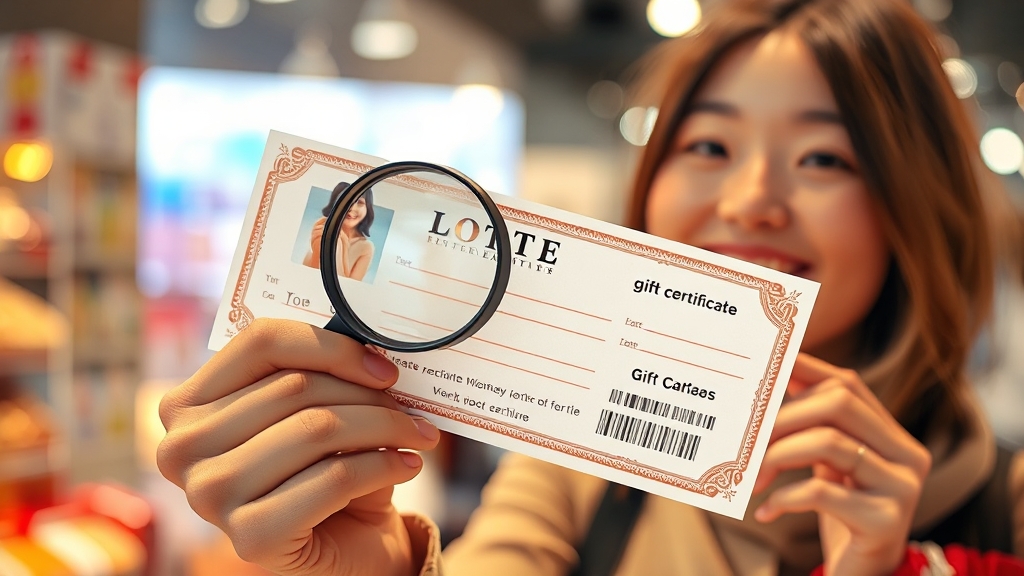 상품권 안전 거래 가이드 (realistic 스타일)