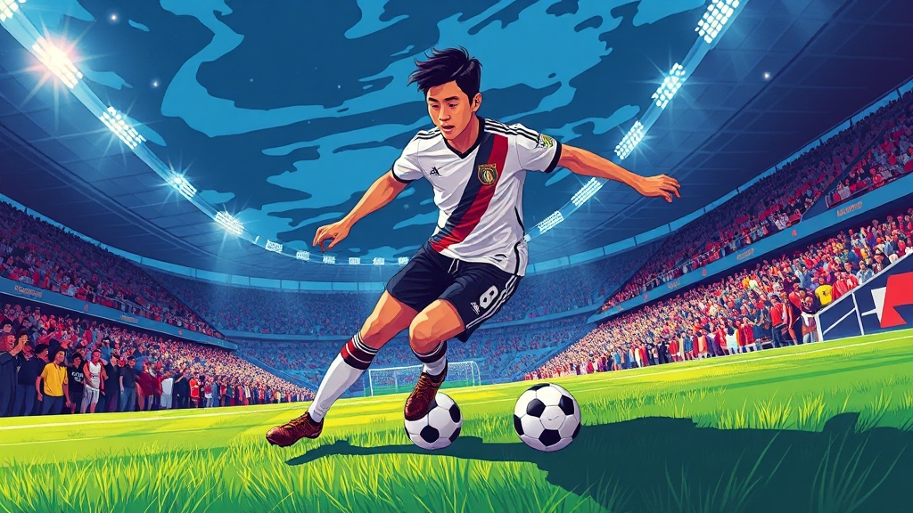 손흥민 플레이 스타일 분석 (illustration 스타일)