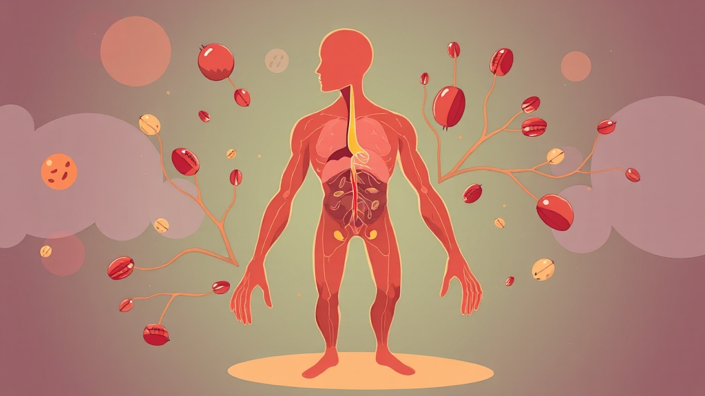 알부민, 우리 몸의 핵심 단백질 (illustration 스타일)