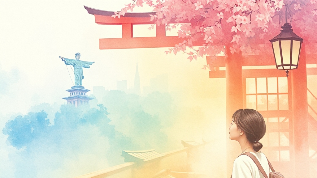 비짓재팬 웹 활용 꿀팁 (watercolor 스타일)