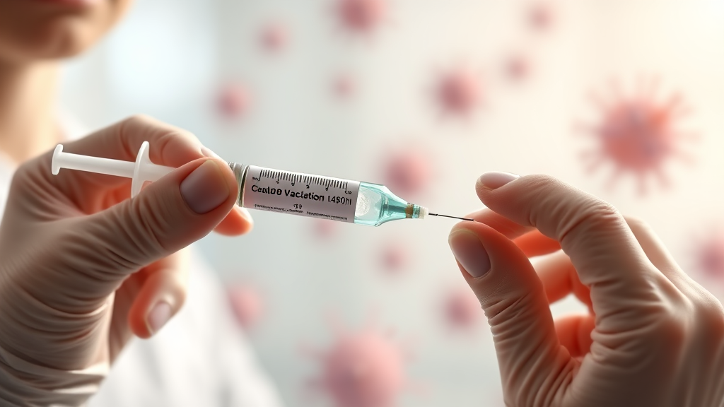 가다실 9가 백신, 무엇을 예방하나요? (realistic 스타일)