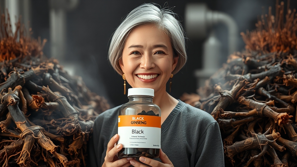 흑삼, 구증구포가 핵심 비법! (realistic 스타일)