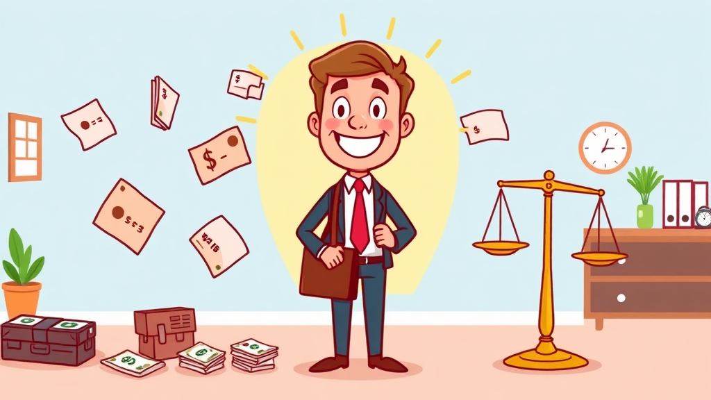 직장인을 위한 채무통합 활용법 (cartoon 스타일)