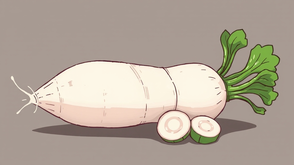 신선한 무 고르는 법 (illustration 스타일)