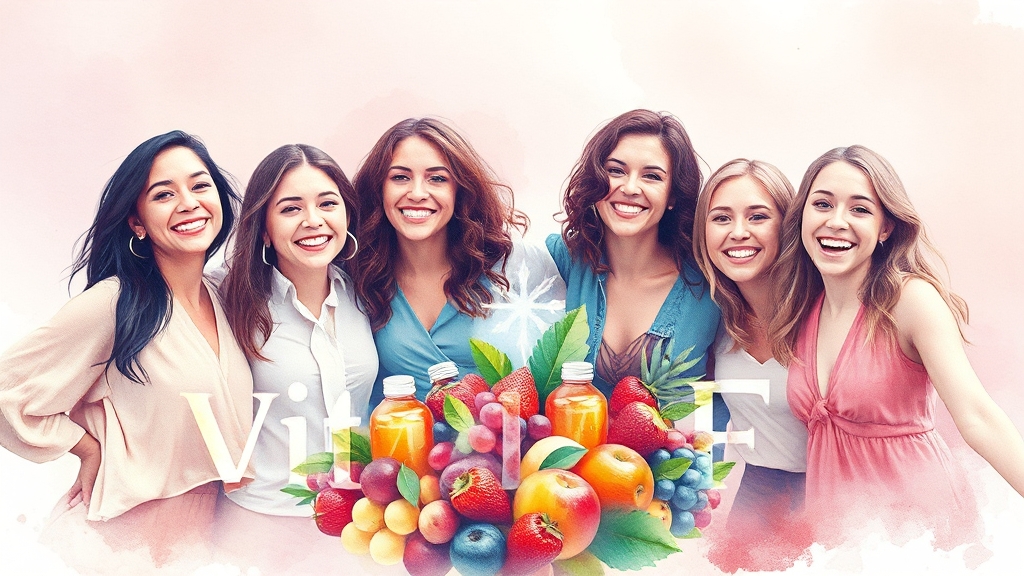 여성 건강, 오쏘몰 바이탈 F로 시작하세요! (watercolor 스타일)