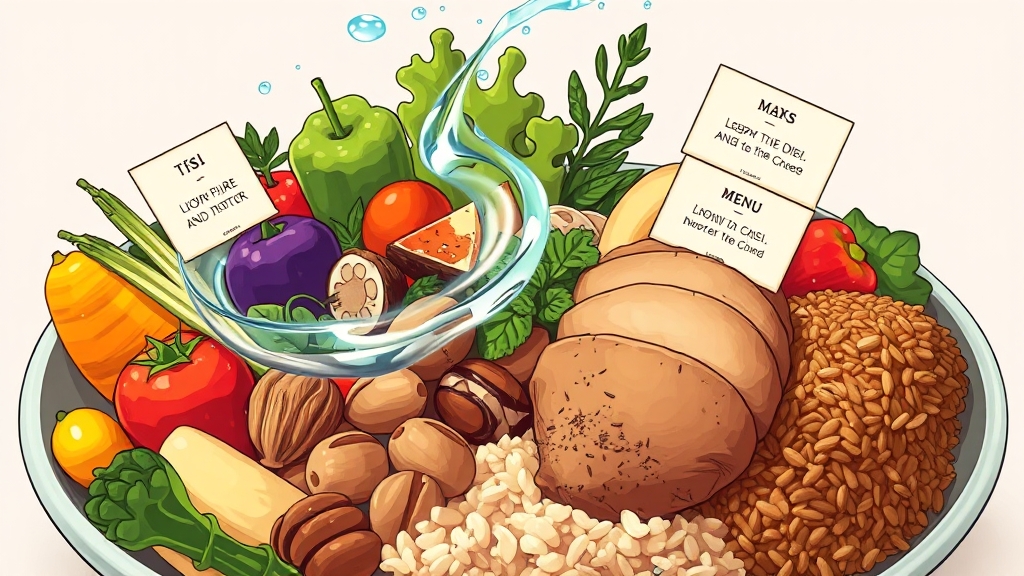 매일 실천하는 식단 계획 (illustration 스타일)