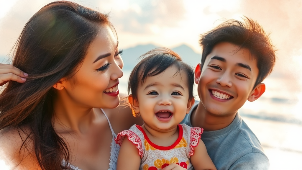 가족 여행 맞춤 선택 가이드 (watercolor 스타일)