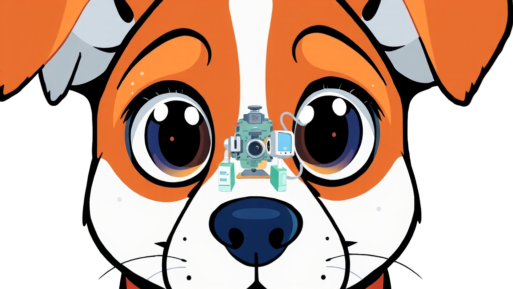 백내장 진단 과정 (cartoon 스타일)