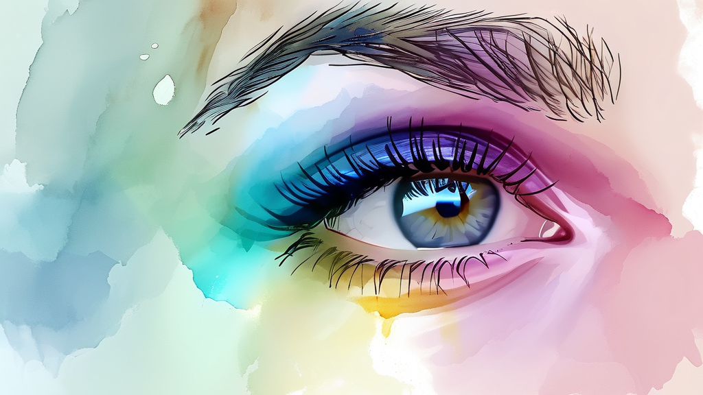 정기 검진의 중요성: 녹내장으로부터 눈 지키기 (watercolor 스타일)