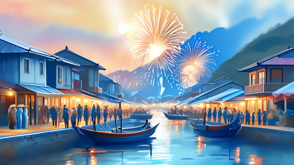 기장멸치축제, 놓치면 후회할 다채로운 프로그램 (watercolor 스타일)