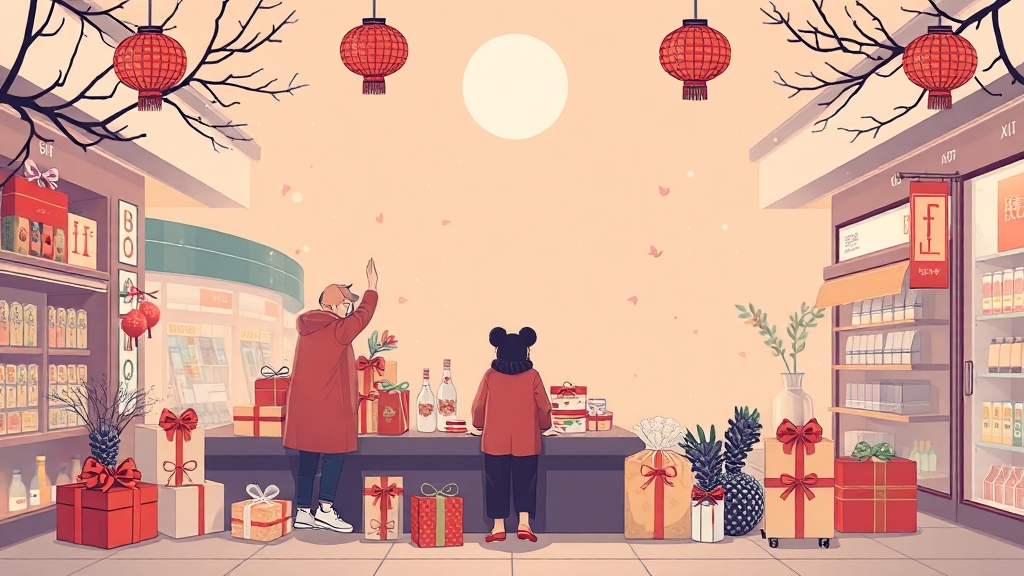 추석 선물 선택 팁 & 구매 가이드 (illustration 스타일)