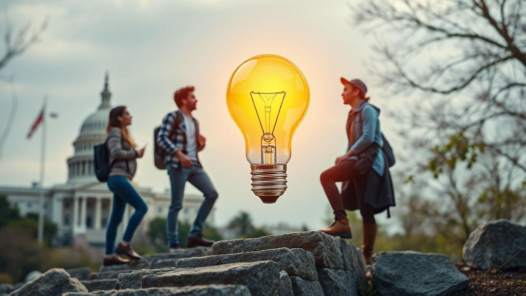 청년 창업 지원 사업 (realistic 스타일)