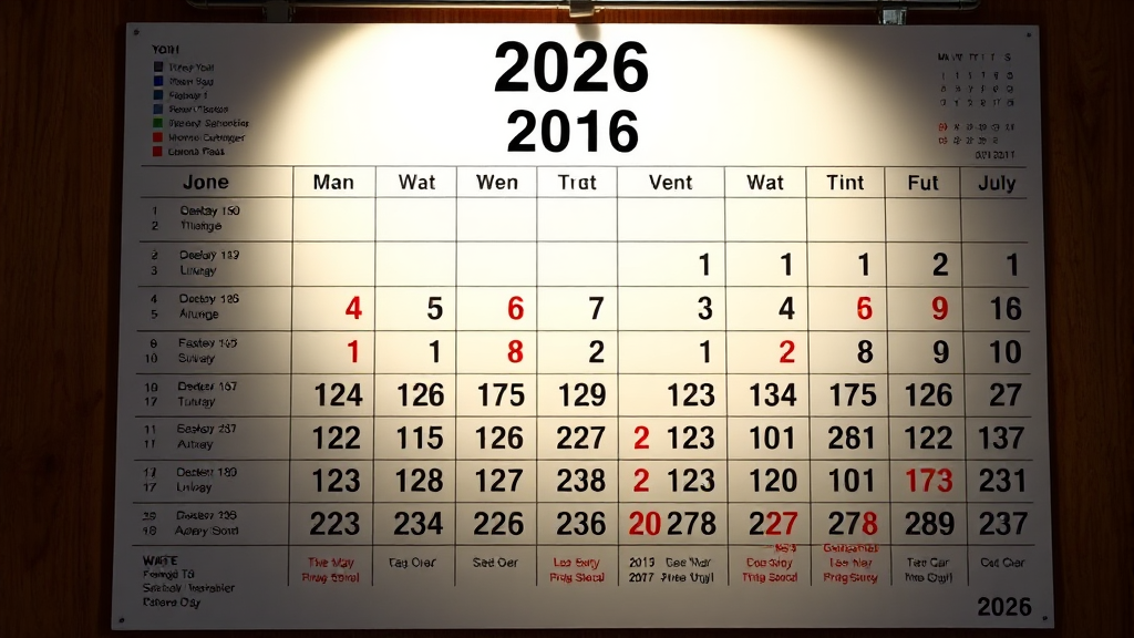 2026년 엑셀 달력 직접 만들기 (realistic 스타일)