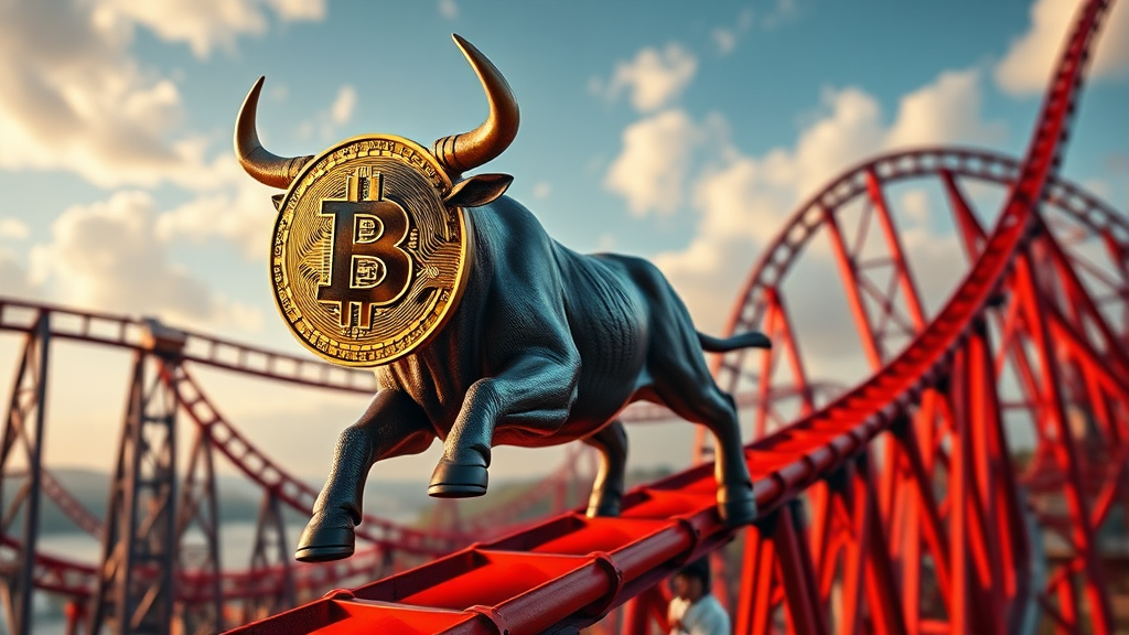 비트코인 시장, 앞으로 어떻게 될까? (realistic 스타일)