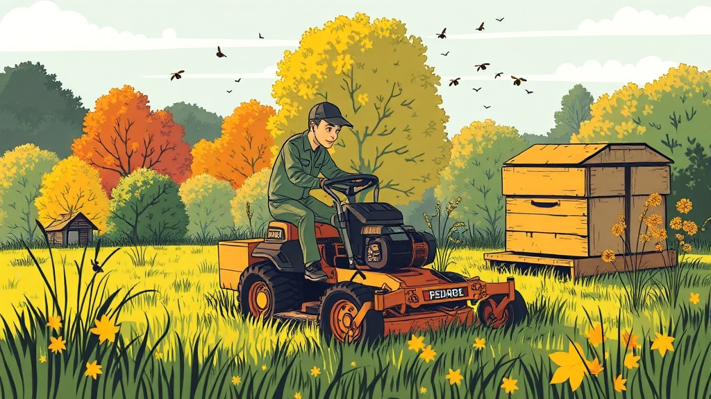 벌 쏘임 사고 예방 및 대처 (illustration 스타일)