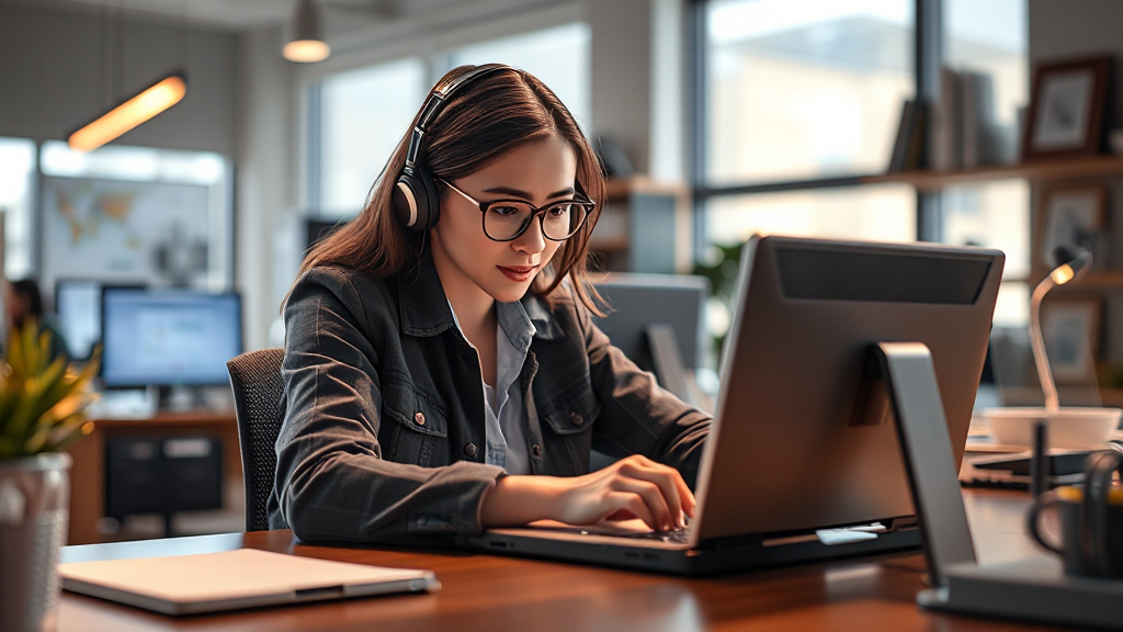 제미나이 활용 팁: 업무 효율 200% 향상 (realistic 스타일)