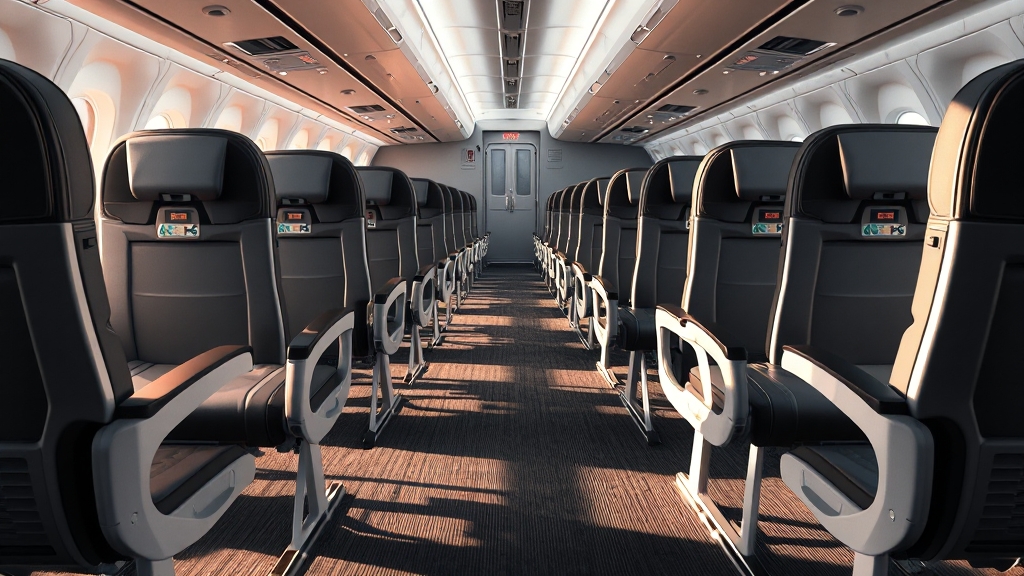 에어부산 좌석배치도 핵심 정보 (realistic 스타일)