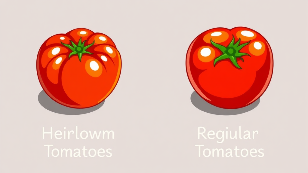대저토마토 vs 일반 토마토: 무엇이 다를까? (cartoon 스타일)