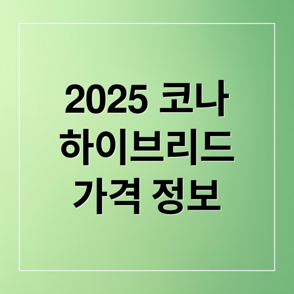 2025 코나
하이브리드
가격 정보 (2025 코나 하이브리드 가격)