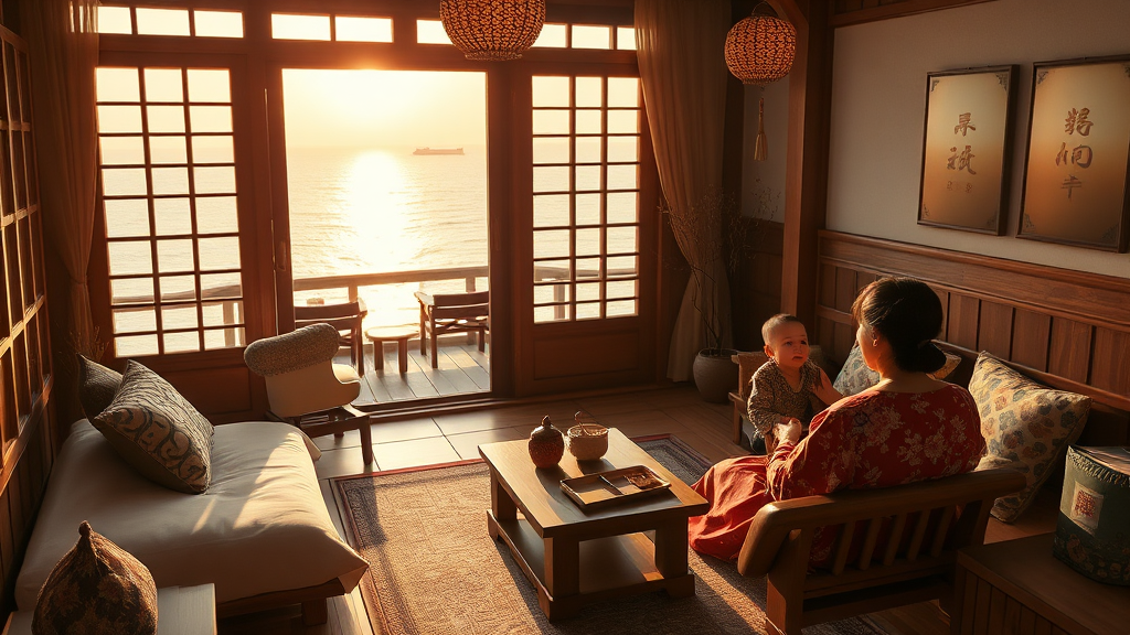 온돌마루 객실 특징 (realistic 스타일)