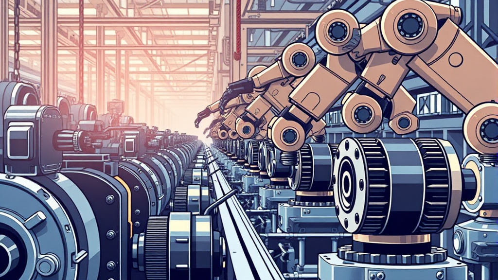 로봇 산업, 왜 중요할까? (illustration 스타일)