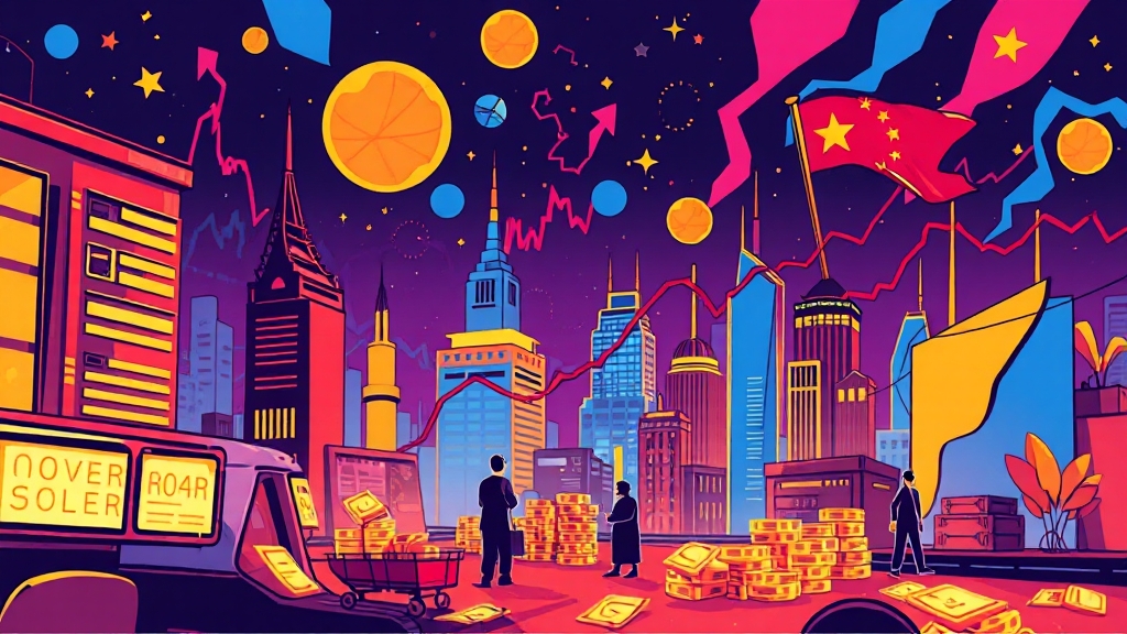 경제 현황 및 시장 분석 (cartoon 스타일)