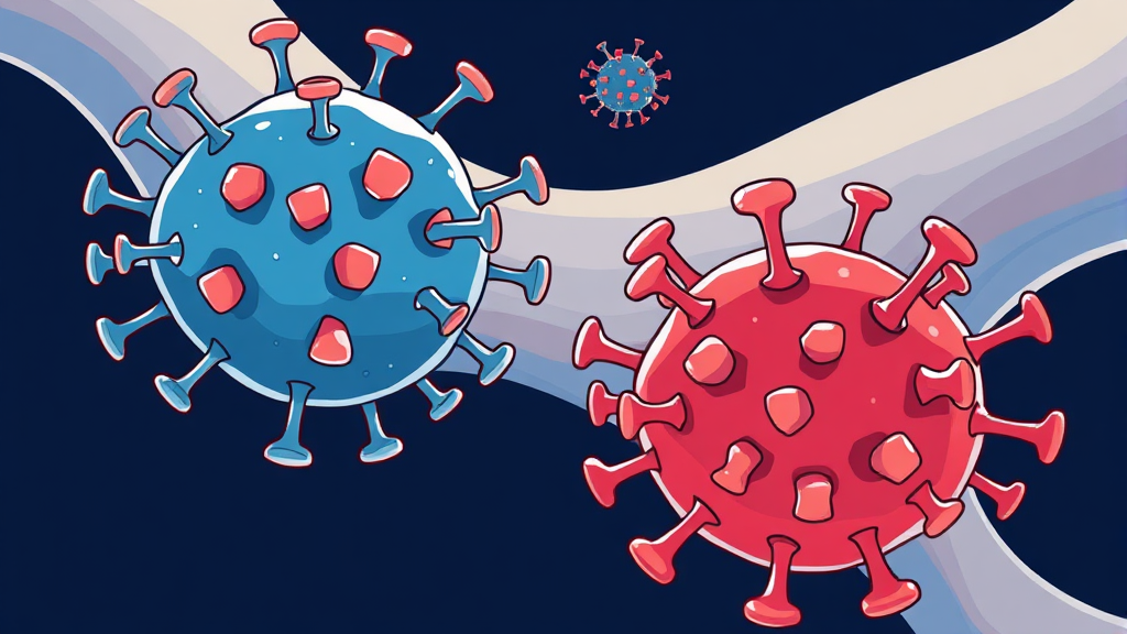 원인과 감염 경로, 꼼꼼 비교 (cartoon 스타일)