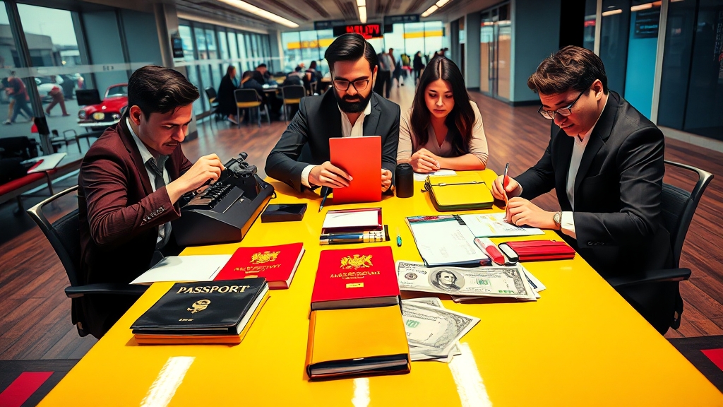 필요 서류, 꼼꼼히 챙기세요! (popart 스타일)