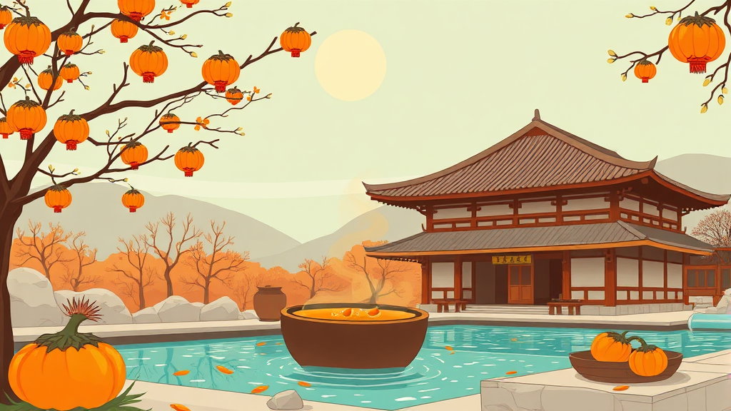 상주 맛집 & 숙소 추천 (illustration 스타일)