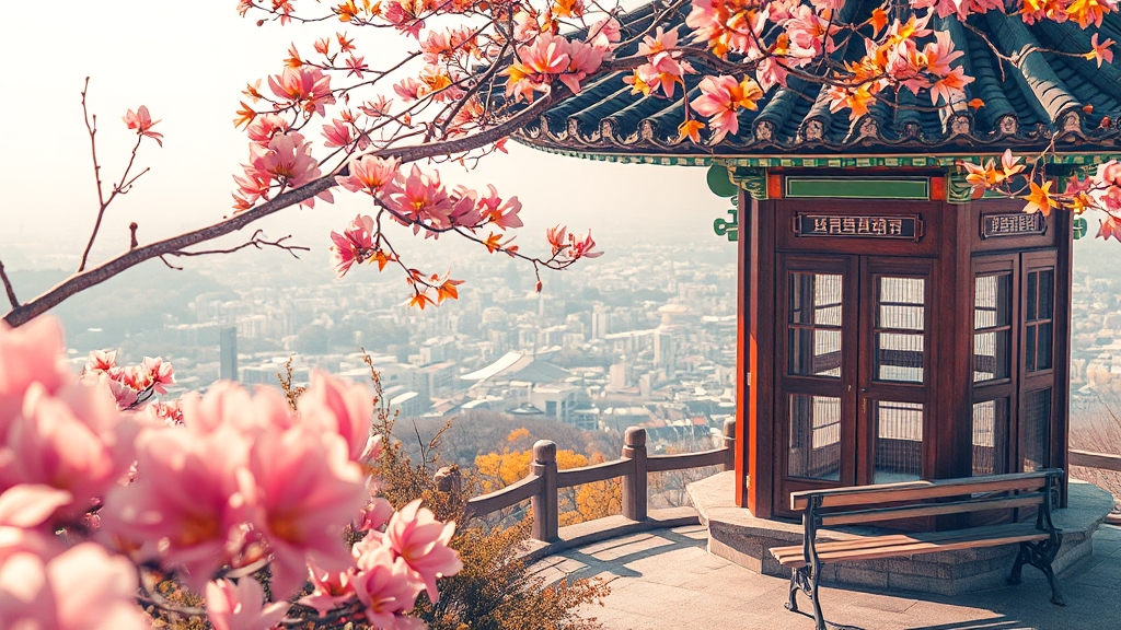 주변 편의시설 안내 (watercolor 스타일)