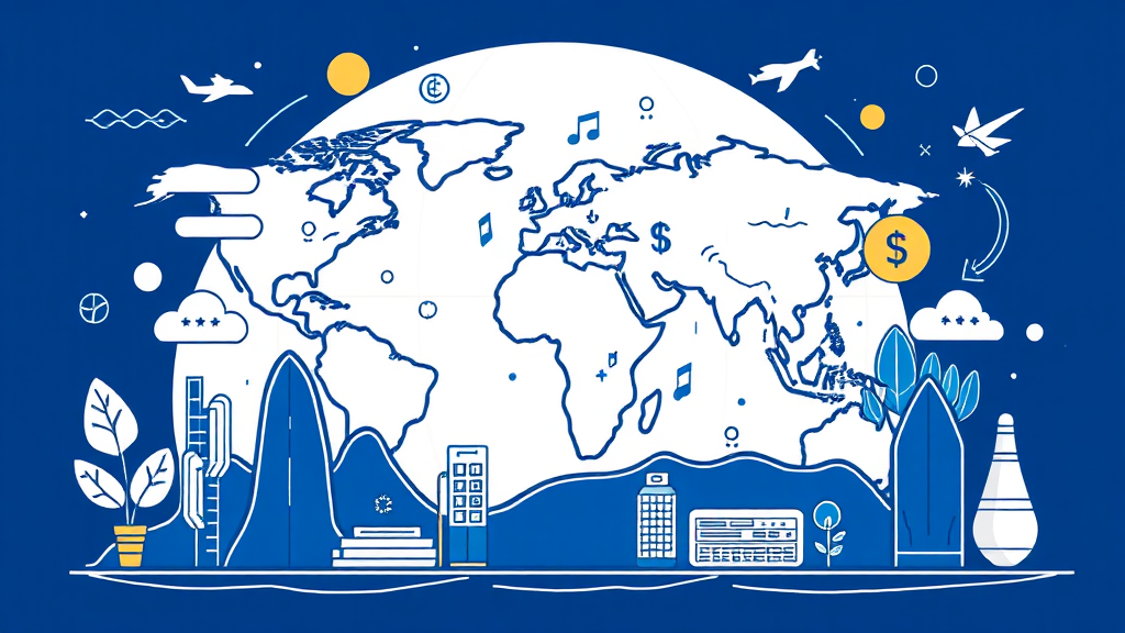 외화통장, 글로벌 투자 관점에서 바라보기 (illustration 스타일)