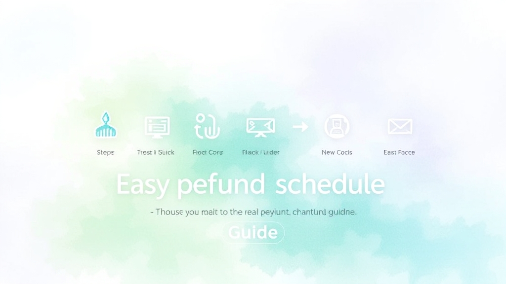 환급금 지급 시기 및 확인 (watercolor 스타일)