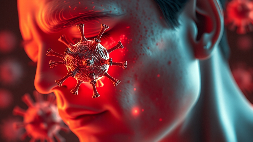 대상포진, 왜 생길까? (realistic 스타일)