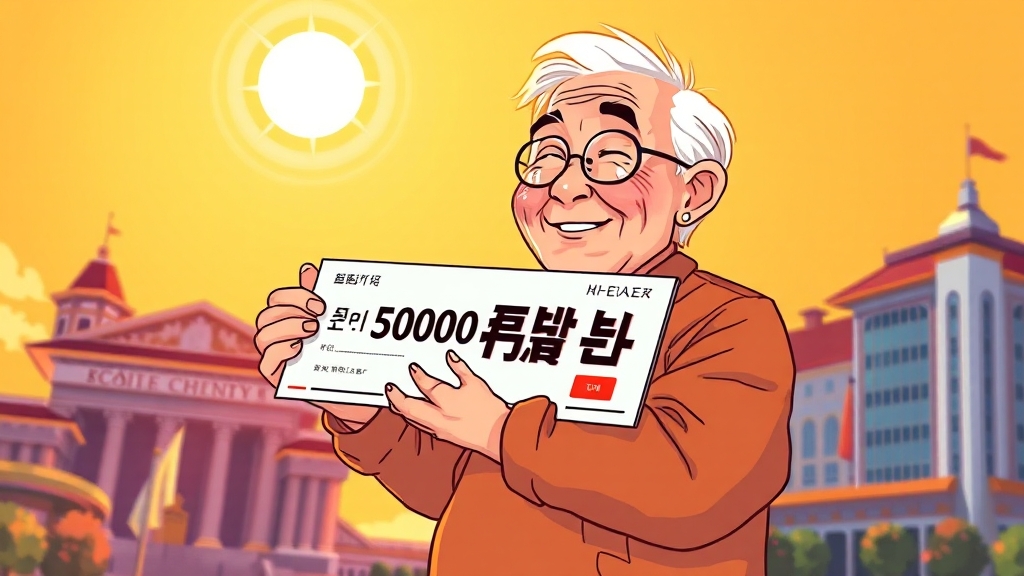 민생회복지원금 정보 (cartoon 스타일)