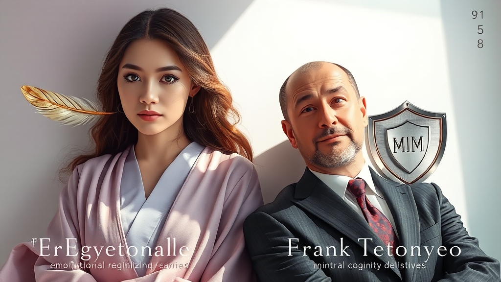 에겐녀와 테토녀 성향 비교 (realistic 스타일)