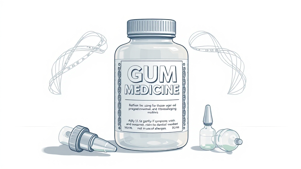 교정전용 잇몸약 사용 시 주의사항 (illustration 스타일)