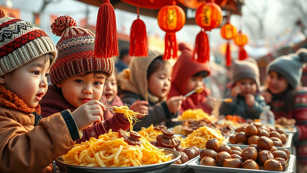 축제의 맛! 먹거리 & 부대시설 (realistic 스타일)