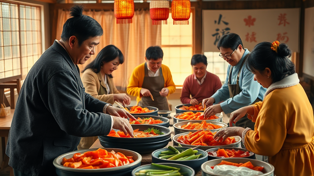 김장 문화, 왜 중요할까? (realistic 스타일)
